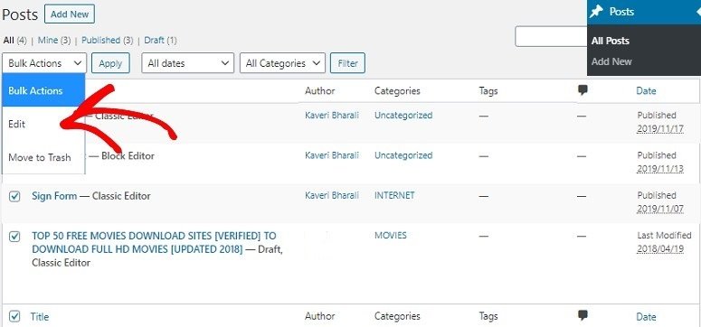 如何从 Wix 切换到 WordPress（分步指南） Bulk-action20251123_ -15