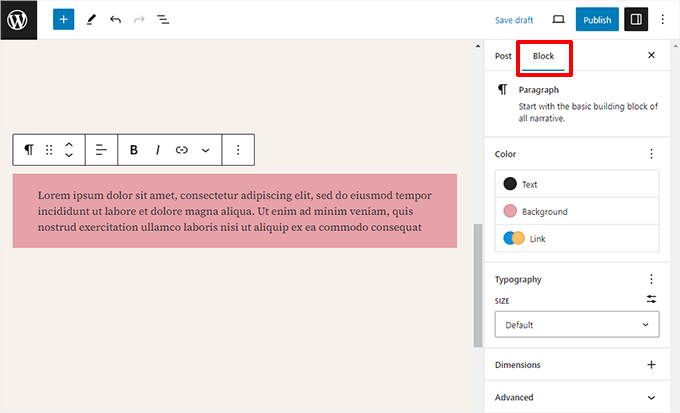 如何使用 WordPress 区块编辑器（Gutenberg 教程） additional-block-settings-panel20251114_ -7