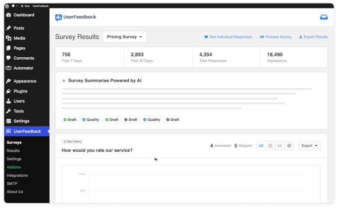9款最佳WordPress联系表单插件，精选的5款 ai-summaries-userfeedback20251114_ -18