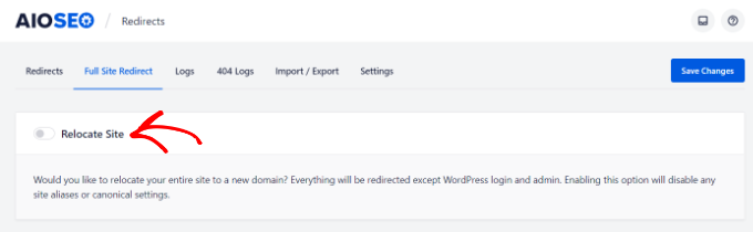 如何在不损失谷歌排名的情况下从 Blogger 切换到 WordPress aioseo-redirect-feature20251108_ -15