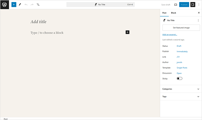 如何使用 WordPress 区块编辑器（Gutenberg 教程） blockeditor20251114_ -3