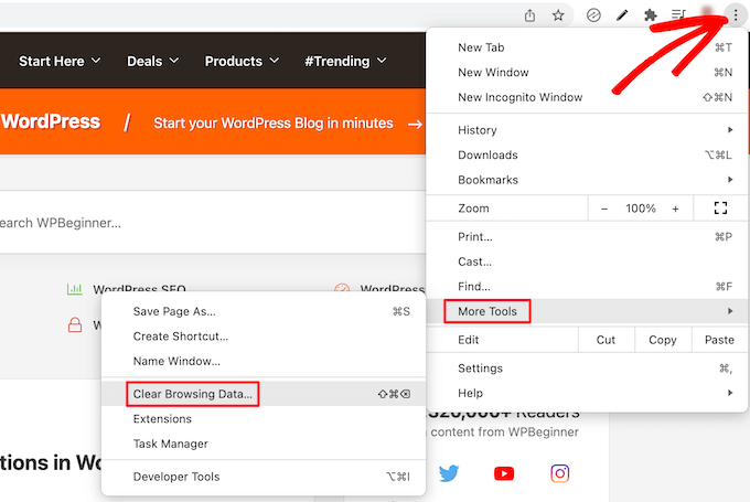 如何清除 WordPress 缓存（分步指南） clear-browser-cache20251107_ -3