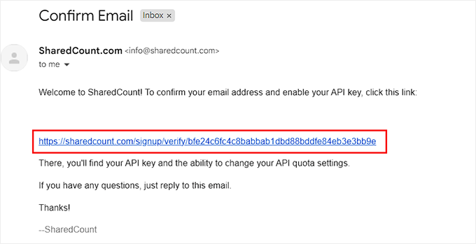 如何在 WordPress 中添加社交分享按钮（4 种简单方法） click-account-verification-link20251114_ -39