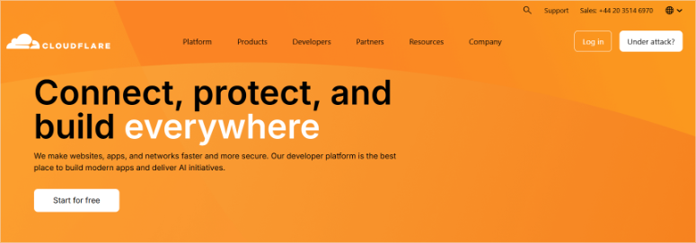 8 款 WordPress 防火墙插件:真正有效的插件 cloudflare-homepage20251119_ -5 8 款 WordPress 防火墙插件:真正有效的插件 cloudflare-homepage20251119_ -5