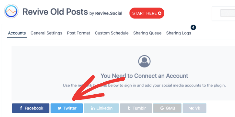 Revive Old Posts 的评测:它真的能提升互动率和流量吗？ connect-twitter-in-revive-old-posts20251119_ -11