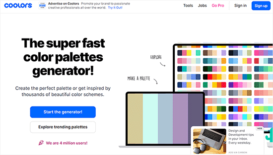 如何为您的 WordPress 网站选择完美的配色方案 coolors20251114_ -6