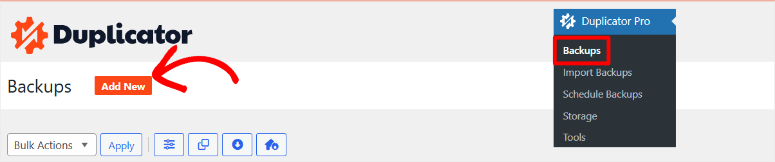 如何备份 WordPress 多站点（使用插件和不使用插件） duplicator-pro-add-new-backup20251120_ -18