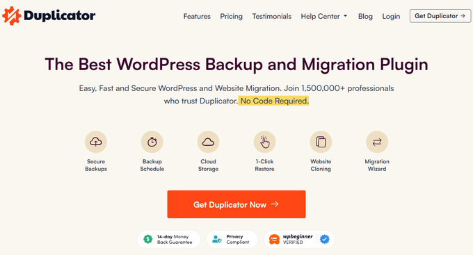 更换 WordPress 主题前必须做的 13 件事 duplicator-website20251114_ -4