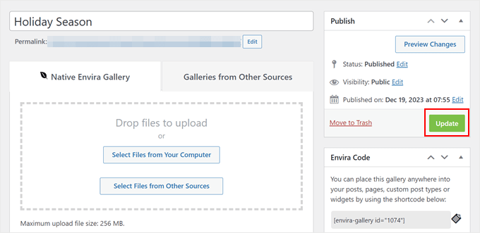如何在 WordPress 中将 NextGEN Gallery 切换到 Envira Gallery envira-gallery-update-min20251120_ -14