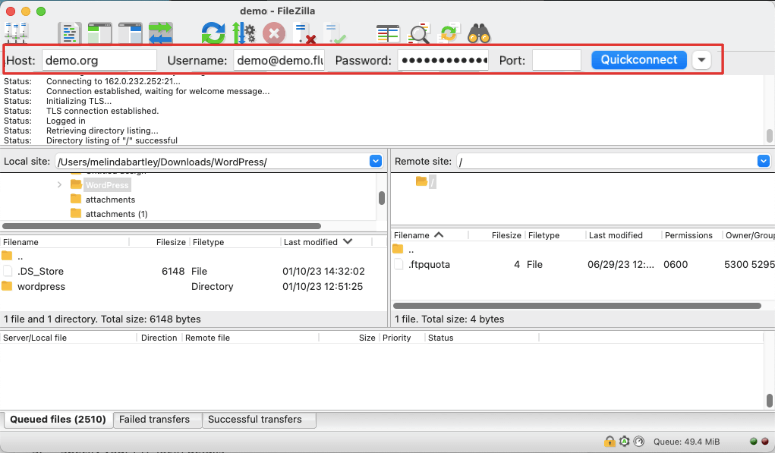 如何备份 WordPress 多站点（使用插件和不使用插件） ftp-credentials20251120_ -9
