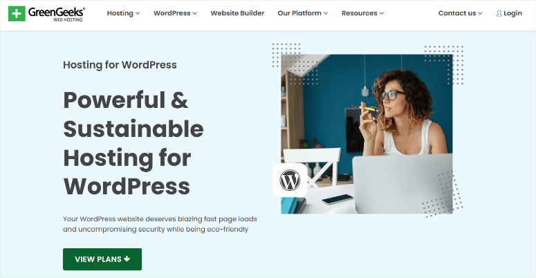 十大最佳 WordPress 主机公司（真实评价，绝无虚假） greengeeks-homepage20251121_ -22