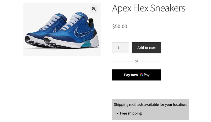 如何在 WooCommerce 中创建更快捷的结账流程（9 个专家技巧） live-product-page-one-click-checkout-20251109_-1 -11