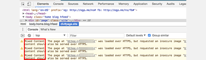 63 个最常见的 WordPress 错误及解决方法 mixed-content-error20251114_ -27