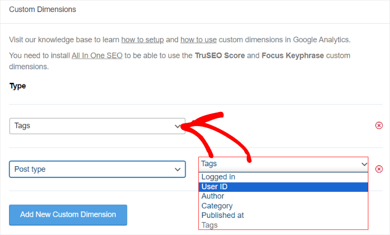 MonsterInsights 2025 年评测：它是最好的 Google Analytics 插件吗？ monsternisghts-custom-dimensions20251118_ -16