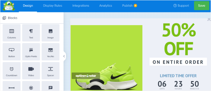 如何在 WooCommerce 中提升产品销售额（5 种简单方法） om-customizing-your-upsell-popup20251114_ -6