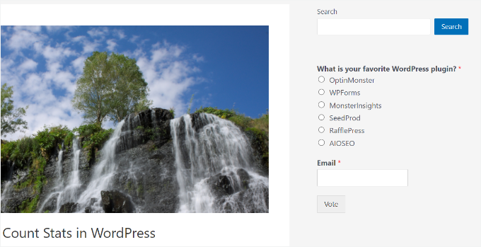 如何提升 WordPress 用户体验（13 个实用技巧） previewing-poll-in-sidebar20251109_ -26