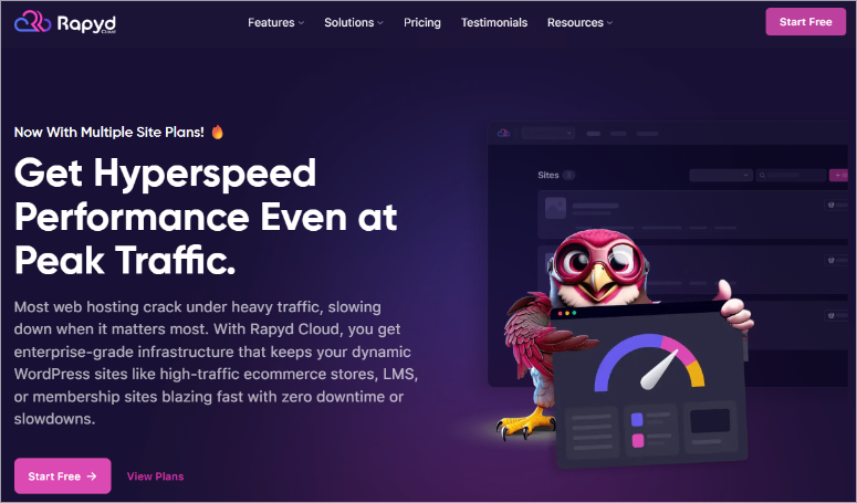 十大最佳 WordPress 主机公司（真实评价，绝无虚假） rapyd-cloud-homepage20251121_ -8
