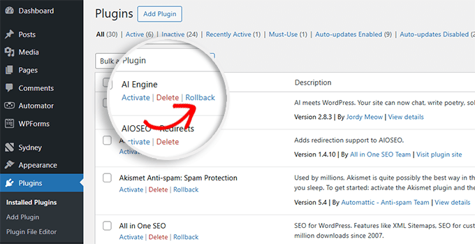 WordPress 错误排查入门指南(分步详解) rollback-plugin-update20251123_ -10 WordPress 错误排查入门指南(分步详解) rollback-plugin-update20251123_ -10