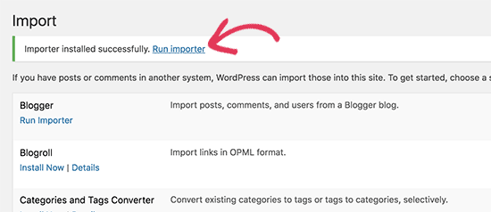 如何轻松地将您的博客从 WordPress.com 迁移到 WordPress.org runimporter20251107_ -7