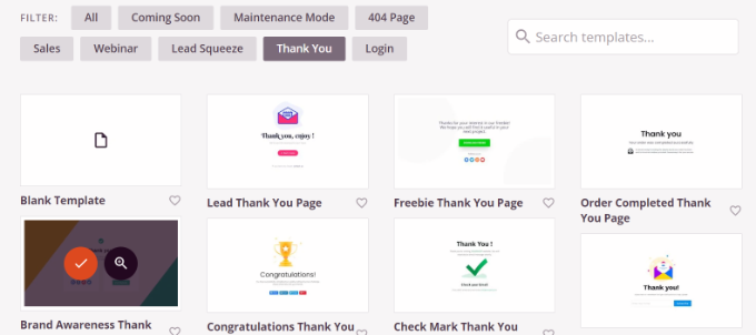 如何在 WordPress 中创建感谢页面 select-a-thank-you-page-template20251114_ -4