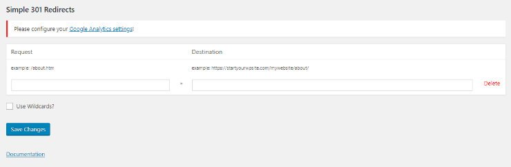 如何将 GoDaddy 网站构建器网站迁移到 WordPress settings-redirects20251123_ -18