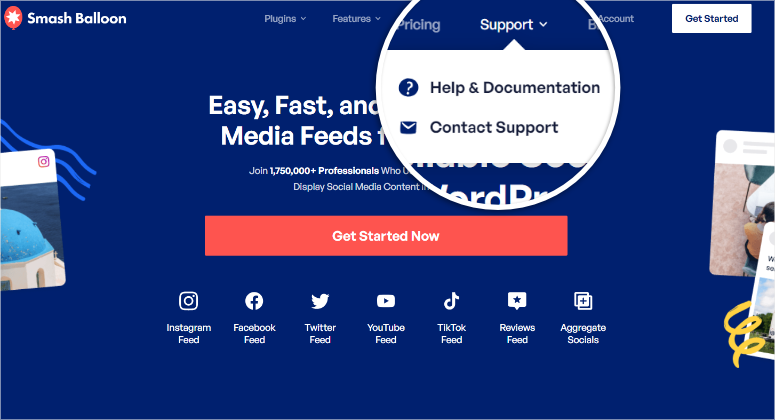 Smash Balloon 评测：这是最好的社交媒体信息流插件吗？ smash-balloon-documentation-contact-links20251120_ -35