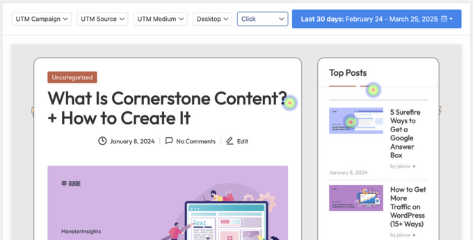 UserFeedback 评测：它是否是适合您的调查插件？ userfeedback-heatmap20251114_ -29