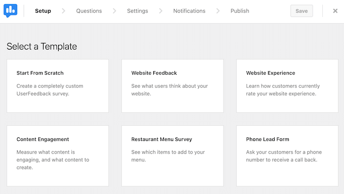 UserFeedback 评测：它是否是适合您的调查插件？ userfeedback-question-templates20251114_ -3