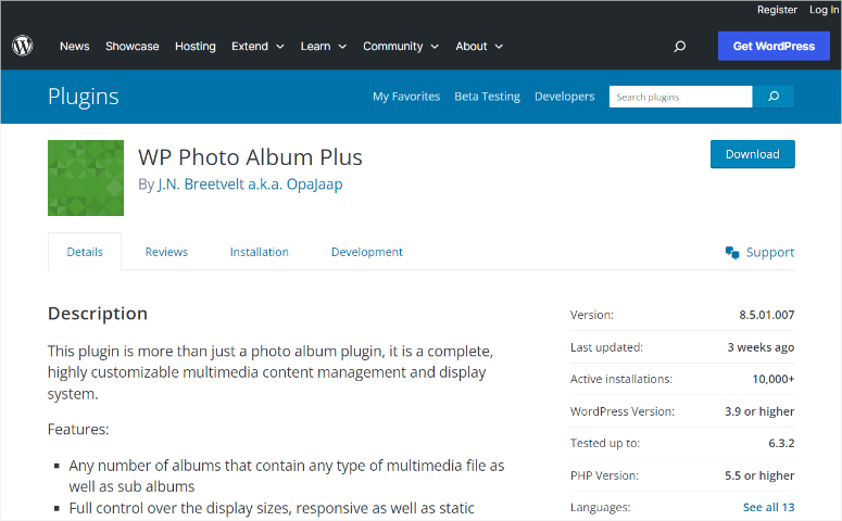 2025 年十大最佳 WordPress 图库插件评测与比较 wp-photo-album-plus20251120_ -8