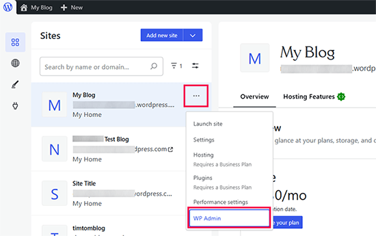 如何轻松地将您的博客从 WordPress.com 迁移到 WordPress.org wpcom-open-wpadmin20251107_ -3