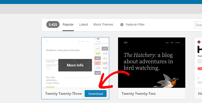 如何修复 WordPress 中的严重错误（分步指南） download-theme-file20251201_ -15