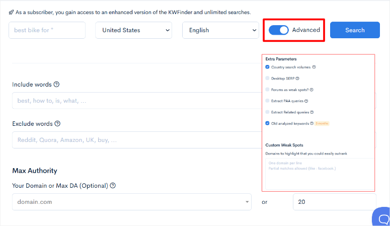 LowFruits评测：功能强大的关键词研究工具SEO工具 lowfruits-keyword-finder-advanced-search20251201_ -12