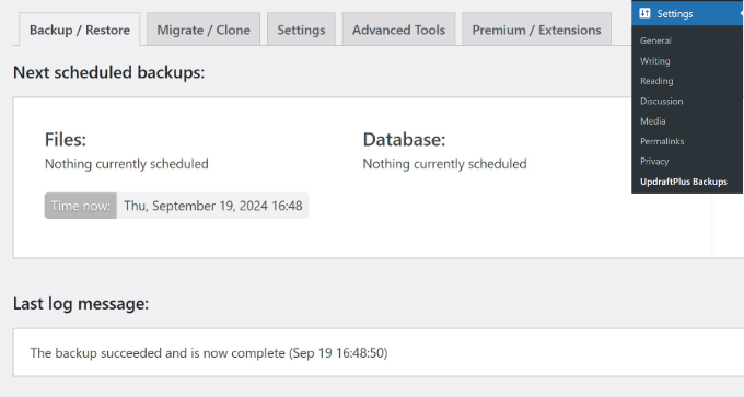 新手指南：如何从备份恢复 WordPress open-updraftplus-settings20251201_ -14
